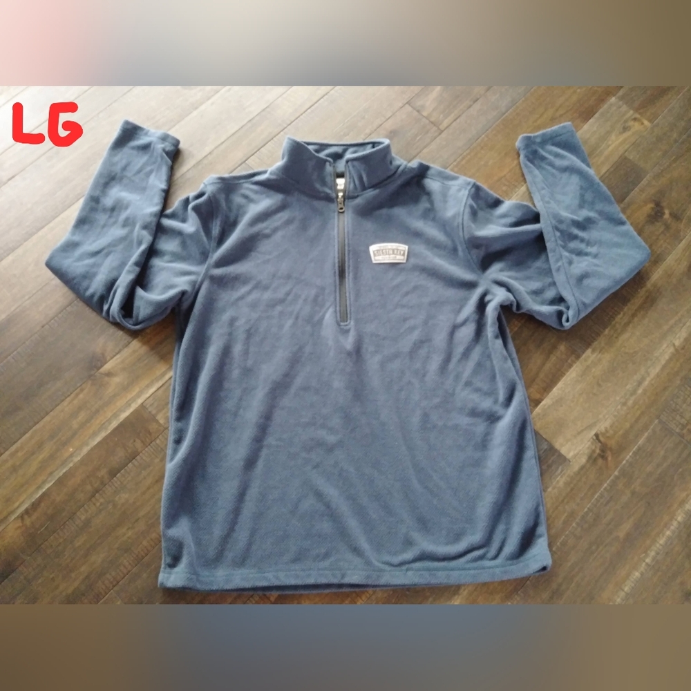 Men's Blue Quarter-Zip Sweater